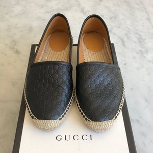 Gucci leather espadrilles